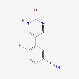 molecular formula C11H6FN3O B6385426 MFCD11876947 CAS No. 1111113-52-0