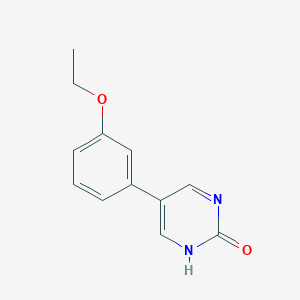 B6385474 5-(3-Ethoxyphenyl)-2-hydroxypyrimidine, 95% CAS No. 1111104-28-9