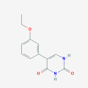 molecular formula C12H12N2O3 B6385493 5-(3-Ethoxyphenyl)pyrimidine-2,4-diol CAS No. 1261942-74-8
