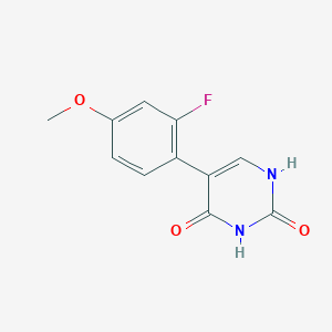 molecular formula C11H9FN2O3 B6385526 MFCD18316567 CAS No. 1261959-25-4