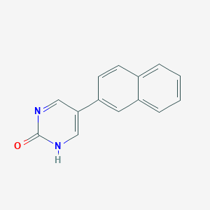 molecular formula C14H10N2O B6385607 5-(Naphthalen-2-yl)pyrimidin-2-ol CAS No. 1111113-13-3