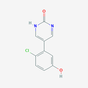 5-(2-Chloro-5-hydroxyphenyl)-2-hydroxypyrimidine, 95%