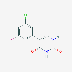 5-(3-Chloro-5-fluorophenyl)-(2,4)-dihydroxypyrimidine, 95%