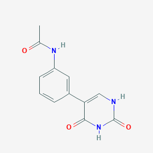 molecular formula C12H11N3O3 B6385648 5-(3-Acetylaminophenyl)-(2,4)-dihydroxypyrimidine CAS No. 1261904-75-9