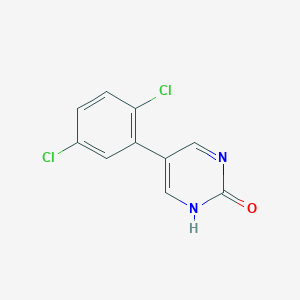 B6385801 5-(2,5-Dichlorophenyl)-2-hydroxypyrimidine, 95% CAS No. 1111103-83-3