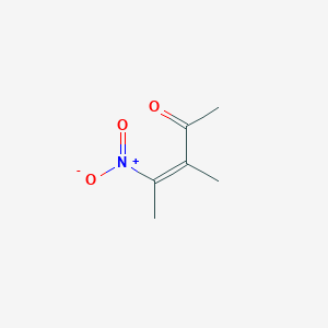molecular formula C6H9NO3 B063859 (Z)-3-methyl-4-nitropent-3-en-2-one CAS No. 169214-62-4