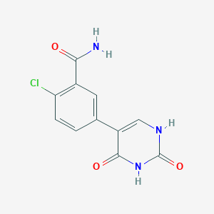 5-(3-Carbamoyl-4-chlorophenyl)-(2,4)-dihydroxypyrimidine, 95%