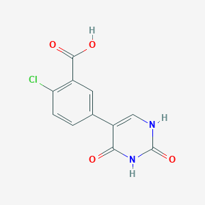 5-(3-Carboxy-4-chlorophenyl)-(2,4)-dihydroxypyrimidine, 95%