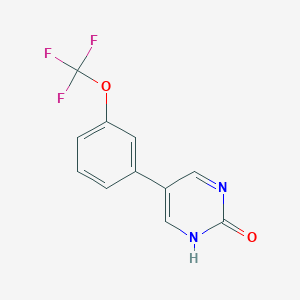 molecular formula C11H7F3N2O2 B6385945 MFCD11876854 CAS No. 1111108-51-0