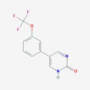 2-Hydroxy-5-(3-trifluoromethoxyphenyl)pyrimidine, 95%