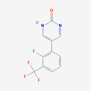 molecular formula C11H6F4N2O B6385962 MFCD18316649 CAS No. 1261987-33-0