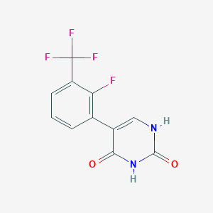 molecular formula C11H6F4N2O2 B6385969 MFCD18316650 CAS No. 1261980-08-8