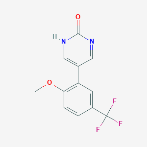 molecular formula C12H9F3N2O2 B6386072 MFCD18316668 CAS No. 1261902-73-1
