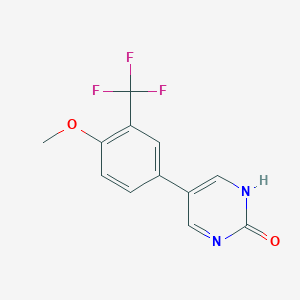 molecular formula C12H9F3N2O2 B6386089 MFCD18316670 CAS No. 1261980-12-4