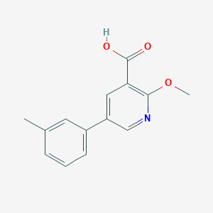 molecular formula C14H13NO3 B6386317 MFCD18316741 CAS No. 1261966-83-9