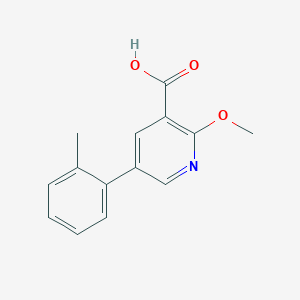 molecular formula C14H13NO3 B6386334 MFCD18316733 CAS No. 1261944-37-9
