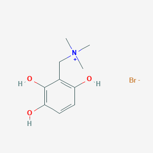 molecular formula C10H16BrNO3 B063864 4-羟基-3-((三甲基铵基)甲基)邻苯二酚 CAS No. 159662-73-4
