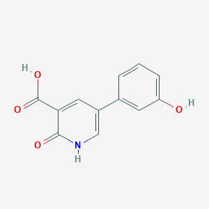 molecular formula C12H9NO4 B6386501 5-(3-Hydroxyphenyl)-2-oxo-1,2-dihydropyridine-3-carboxylic acid CAS No. 1261953-52-9