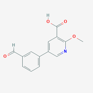 molecular formula C14H11NO4 B6386796 MFCD18316843 CAS No. 1261972-76-2