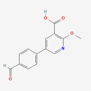 molecular formula C14H11NO4 B6386827 MFCD18316856 CAS No. 1261953-88-1