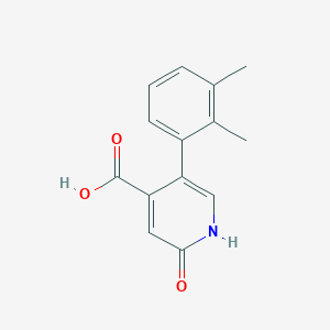 molecular formula C14H13NO3 B6386831 5-(2,3-Dimethylphenyl)-2-hydroxyisonicotinic acid CAS No. 1261925-92-1