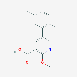molecular formula C15H15NO3 B6386849 MFCD18316871 CAS No. 1261903-71-2