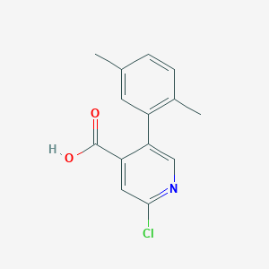 molecular formula C14H12ClNO2 B6386859 MFCD18316873 CAS No. 1261967-31-0