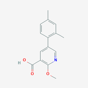 molecular formula C15H15NO3 B6386931 MFCD18316893 CAS No. 1261905-77-4