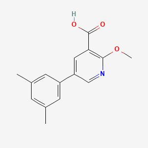 molecular formula C15H15NO3 B6387000 MFCD18316904 CAS No. 1261926-32-2