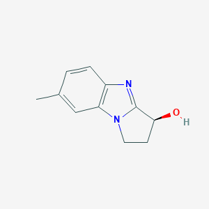 molecular formula C11H12N2O B063875 (3S)-7-methyl-2,3-dihydro-1H-pyrrolo[1,2-a]benzimidazol-3-ol CAS No. 188753-43-7