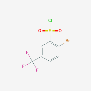 molecular formula C7H3BrClF3O2S B063892 2-Bromo-5-(trifluoromethyl)benzenesulfonyl chloride CAS No. 176225-08-4