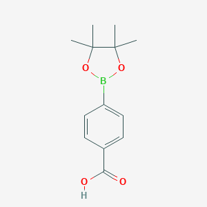 molecular formula C13H17BO4 B063894 4-(4,4,5,5-Tetramethyl-1,3,2-dioxaborolan-2-yl)benzoic acid CAS No. 180516-87-4