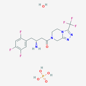 molecular formula C16H20F6N5O6P B000639 (S)-Sitagliptin phosphate CAS No. 654671-77-9