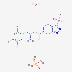 molecular formula C16H20F6N5O6P B000639 Sitagliptin phosphate monohydrate CAS No. 654671-77-9