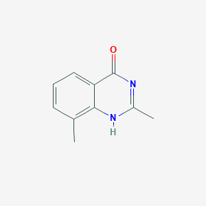 molecular formula C10H10N2O B063900 2,8-Dimethylquinazolin-4-OL CAS No. 172462-90-7