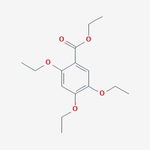 molecular formula C15H22O5 B063901 Ethyl 2,4,5-triethoxybenzoate CAS No. 170645-86-0