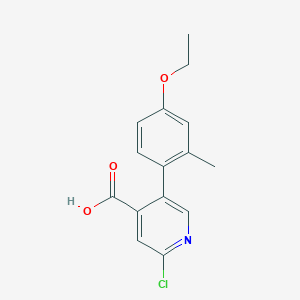 molecular formula C15H14ClNO3 B6391133 MFCD18317833 CAS No. 1261923-70-9