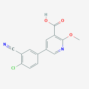 molecular formula C14H9ClN2O3 B6391200 MFCD18317848 CAS No. 1261891-26-2