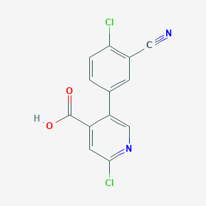 molecular formula C13H6Cl2N2O2 B6391239 MFCD18317850 CAS No. 1261924-21-3
