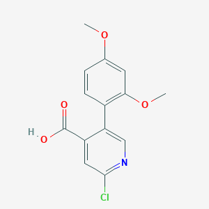 molecular formula C14H12ClNO4 B6391280 MFCD18085728 CAS No. 1258621-25-8