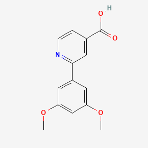 molecular formula C14H13NO4 B6391397 MFCD18086060 CAS No. 1258626-23-1