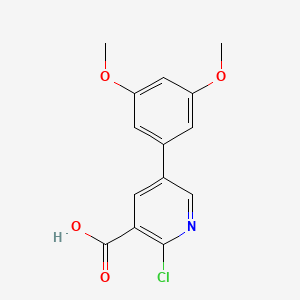 molecular formula C14H12ClNO4 B6391440 MFCD18317875 CAS No. 1261899-42-6