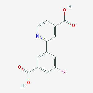 molecular formula C13H8FNO4 B6391504 MFCD18317890 CAS No. 1261979-92-3