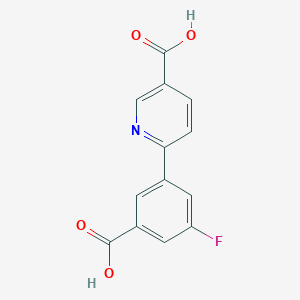 molecular formula C13H8FNO4 B6391532 MFCD18317894 CAS No. 1261942-81-7