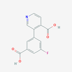 molecular formula C13H8FNO4 B6391544 MFCD18317891 CAS No. 1262006-70-1