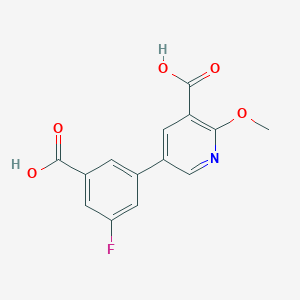 molecular formula C14H10FNO5 B6391566 MFCD18317904 CAS No. 1261891-40-0