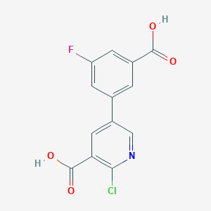 molecular formula C13H7ClFNO4 B6391570 MFCD18317905 CAS No. 1261965-54-1
