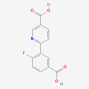 molecular formula C13H8FNO4 B6391658 MFCD18317918 CAS No. 1261905-26-3