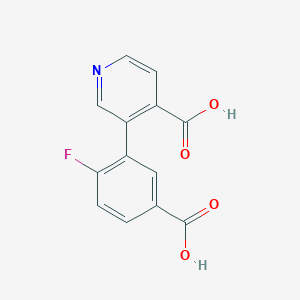 molecular formula C13H8FNO4 B6391665 MFCD18317915 CAS No. 1261910-87-5