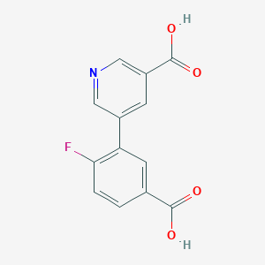 molecular formula C13H8FNO4 B6391671 MFCD18317917 CAS No. 1261925-79-4